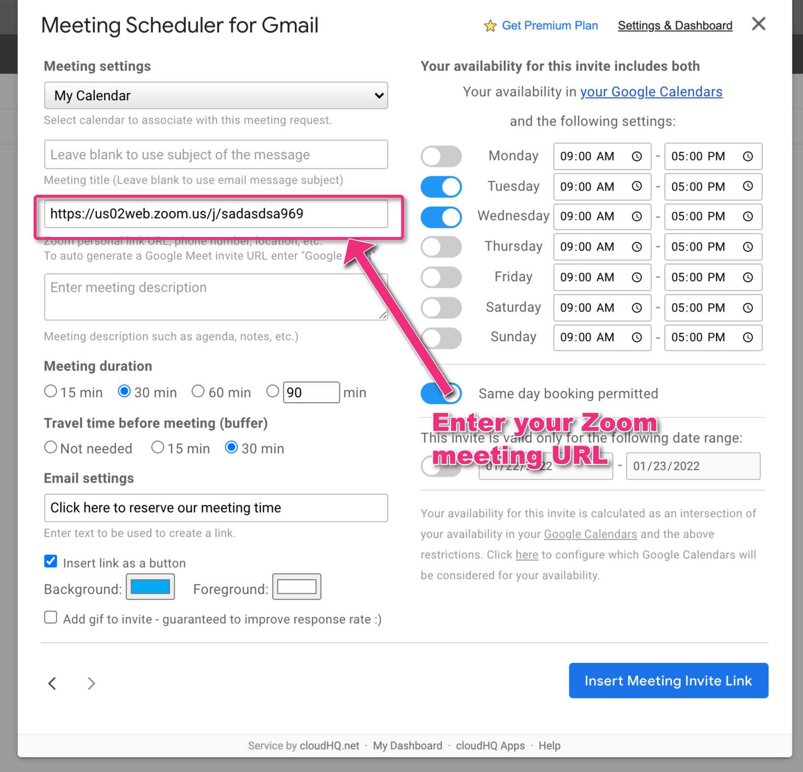 What is Zoom personal link URL How to add it to my meeting invites 